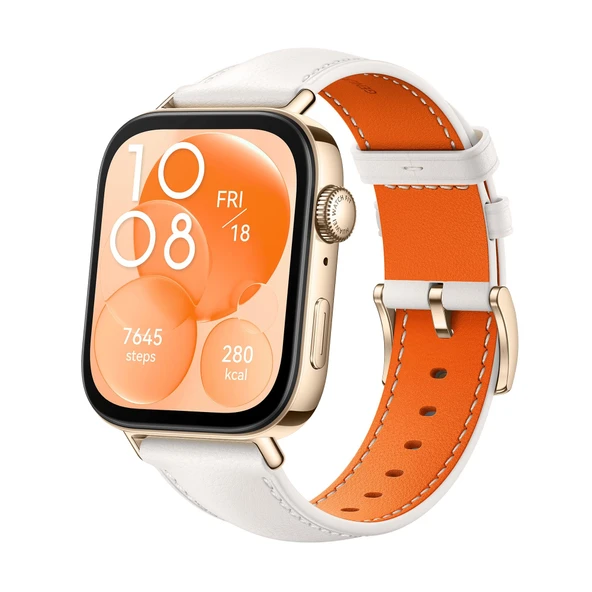 Huawei Watch FIT 3 Akıllı Saat, Bluetooth Aramaları, GPS, iOS ve Android, 1,82" AMOLED Ekran, 10 Güne Kadar Pil, Kapsamlı Sağlık ve Fitness Yönetimi, +6 Ay Uzatılmış Garanti, Beyaz Deri ürün görseli 1