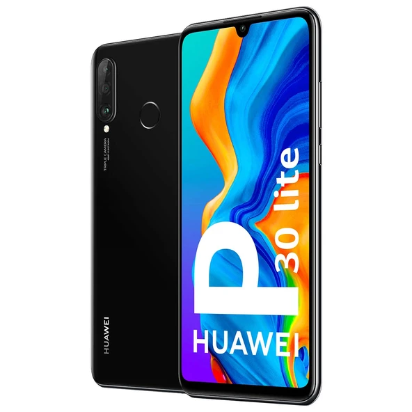 Huawei P30 Lite Çift SIM 128 Go Noir Débloqué - Resim 3