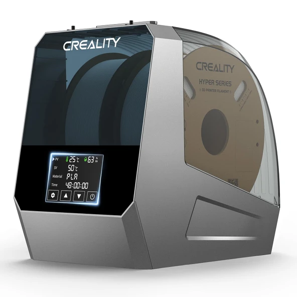 Creality Resmi Uzay PI Filament Kurutucu Plus, 360° sıcak hava ısıtmalı 2 rulo 3D yazıcı filaman kurutma kutusu, PLA ABS PETG TPU 1,75/2,85 mm için kurutucu ürün görseli 1