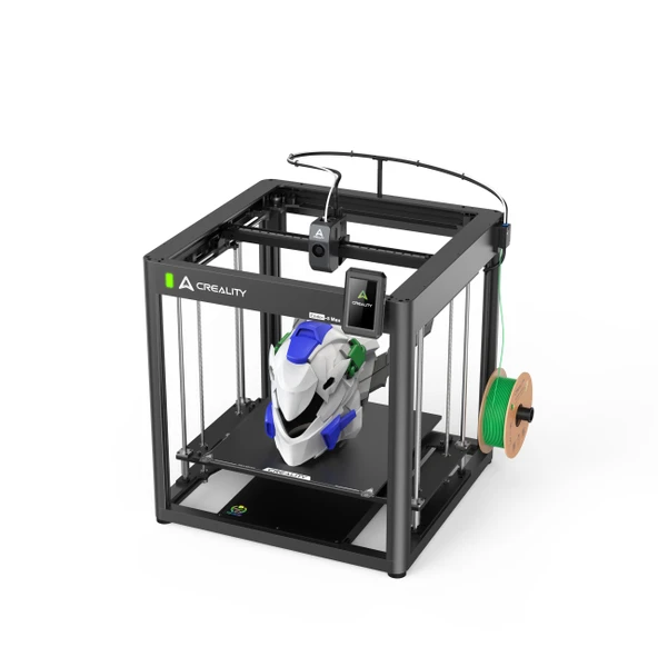 Creality Ender-5 Max 3D yazıcı, büyük hacimli kask yazıcısı, ultra hızlı 700 mm/s, alüminyum çerçeve, otomatik yatak seviyelendirme, durum ekranı, geniş kurulum alanı 400 × 400 × 400 mm ürün görseli 1