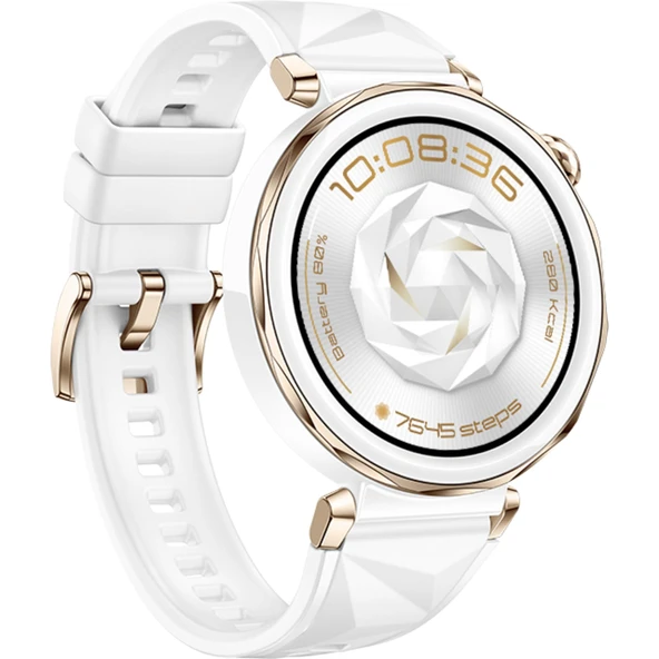 Huawei Watch GT 5 Pro 42mm Akıllı Saat, Keskin Kenar Tasarımı, Profesyonel Düzeyde Spor Saat, Sağlık Takibi, EKG Monitörü, 7 Güne Kadar Pil Ömrü, GPS, Bluetooth Arama, iOS&Android, Beyaz 【Amazon ürün görseli 1