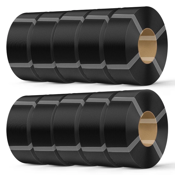 Creality PETG Filament, 3D Yazıcılar için Yedek Filament 1,75 mm 10 kg (22 lb) Bambu Lab için Yeniden Kullanılabilir Makara için Yeniden Filament, Boyutsal Doğruluk ±0,03 mm, PETG 10 Siyah ürün görseli 1