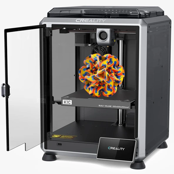 Creality K1C 3D Yazıcı Yüksek Hızlı 600mm/s, Al Kameralı 3D Yazıcı, Karbon Fiber 3D Baskıya Uygun, Tıkanma Önleyici Ekstruder, Hızlı Değiştirilebilen Tri-Metal Nozul, Soğutma Üçlü ürün görseli 1