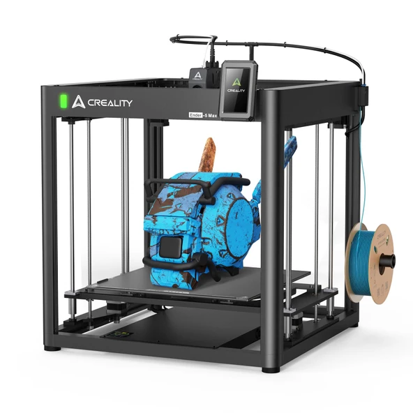 Creality Ender-5 Max 3D yazıcı, 64 noktalı otomatik baskı yatağı seviyelendirme, çift Z ekseni, 700 mm/s ultra hızlı baskı, 400×400×400 mm geniş baskı hacmi, 300°C yüksek sıcaklıkta FDM hassas baskı ürün görseli 1