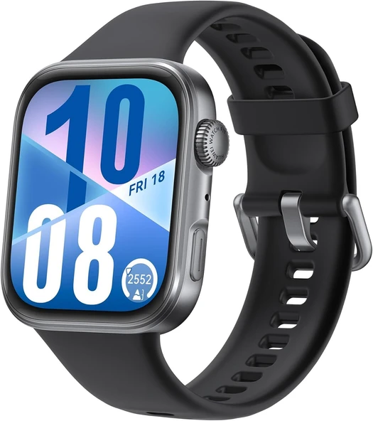 Huawei Watch Fit 4 GPS'li Akıllı Saat, 4,6 cm (1,82 inç) ekran, 100 spor modu, SPO₂ özellikli fitness takipçisi, duygusal sağlık asistanı, 10 güne kadar pil ömrü, iOS ve Android, siyah ürün görseli 1