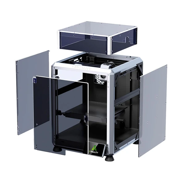 Creality Orijinal K1 SE/K2 SE Kılıf Şeffaf Çadır, Özel Yapım Şeffaf 3D Yazıcı Kılıfı, Sabit Sıcaklık Toz Geçirmez Koruyucu Kapak, Gürültü Azaltıcı ürün görseli 1