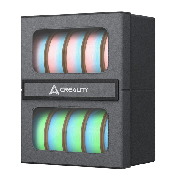 Creality 3D Yazıcı Filament Saklama Kabı, Neme ve Toza Dayanıklı Filament Düzenleyici, Filament Makaraları ve Diğer Makaralar için 2 Katmanlı 3D Yazıcı Metal Tutucu ürün görseli 1