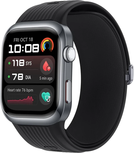 Huawei Watch D2 Akıllı Saat, 1,82" AMOLED ekran, ayaktan kan basıncı ölçümü, ince tasarım, EKG, akıllı yaşam tarzı işlevleri, sağlık topluluğu, iOS ve Android™ ile uyumlu, siyah ürün görseli 1