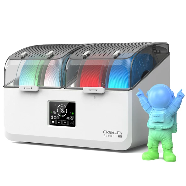 4 Makara için Creality Filament Kurutucu Kutusu, SpacePi X4L 3D Yazıcı Filament Saklama Kutusu, İki Bağımsız Isıtma Odası, 75°C'ye kadar Hızlı Isıtma, PLA, PETG, ABS, TPU, Naylon vb. için. ürün görseli 1