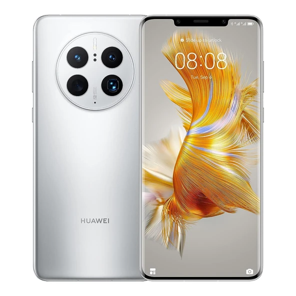 Huawei Mate 50 Pro, Ultra XMAGE Kamera, 66W Süper Şarj, 4700mAh, Sağlam Kunlungglas, Su Geçirmez, Gümüş ürün görseli 1