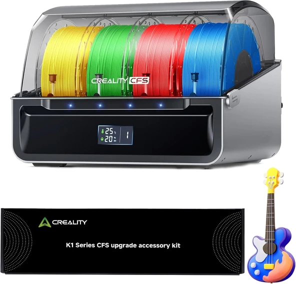 CFS'li Creality K1 Serisi CFS yükseltme kiti, geliştirilmiş çok renkli baskı aksesuarları Creality filament sistemi K1 SE, K1, K1C, K1 Max Entegre püskürtme ucuna sahip 3D yazıcılar ürün görseli 1