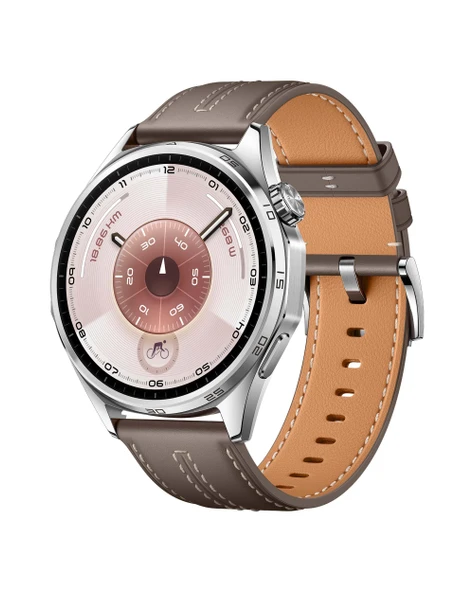 Huawei Watch GT 6 Akıllı Saat, GPS, 1,47" AMOLED ekran, 21 güne kadar pil ömrü, bisiklet sürme, 100'den fazla spor modu, Android™ ve iOS ile uyumlu, sağlık izleme, duygusal sağlık, gri, 46 mm ürün görseli 1