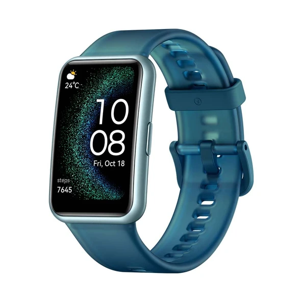 Huawei WATCH FIT Special Edition, Akıllı saat, 1,64 inç HD AMOLED ekran, Profesyonel sağlık yönetimi, Entegre GPS, Günlük yaşamda pratik asistan, +6 ay uzatılmış garanti, Yeşil ürün görseli 1