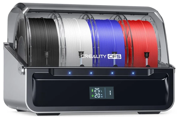 Creality CFS filament sistemi, 3D yazıcı çok renkli otomatik filament sistemi, filament depolama, anahtarlar ve röleler, sızıntı tespit sensörleri, 16 renkli baskıyla uyumlu K2 Plus Hi serisi için ürün görseli 1