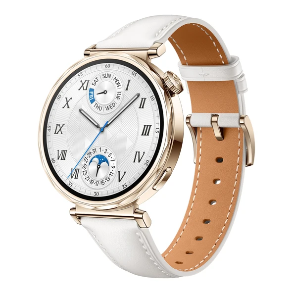 Huawei Watch GT 5 41 mm Akıllı Saat, Sanatsal Tasarım, Gelişmiş Koşu ve Bisiklet İşlevleri, Sağlık İzleme, 7 Güne Kadar Pil Ömrü, iOS ve Android ile Uyumlu, Beyaz ürün görseli 1