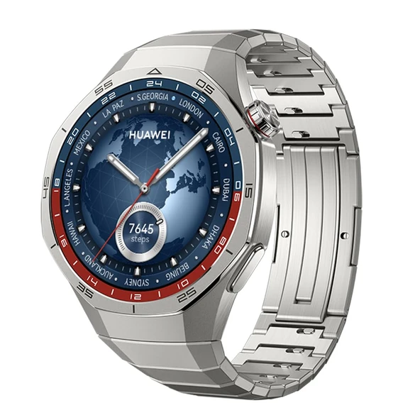Huawei Watch GT 5 Pro 46 mm akıllı saat, sanatsal tasarım, profesyonel düzeyde spor işlevleri, sağlık takibi, EKG izleme, 14 güne kadar pil ömrü, GPS, Bluetooth çağrıları, iOS ve Android, titanyum ürün görseli 1
