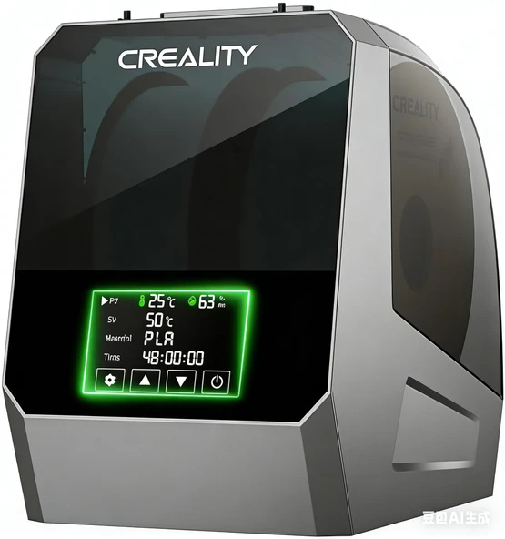 Creality Space Pi Filament Kurutucu Plus, çift rulo filaman kuru kutu, fan ve dokunmatik ekranla 360° ısıtmalı kurutma, 1,75/2,85/3 mm PLA, PETG, ABS, TPU için 3D yazıcı filaman makarası tutucusu ürün görseli 1