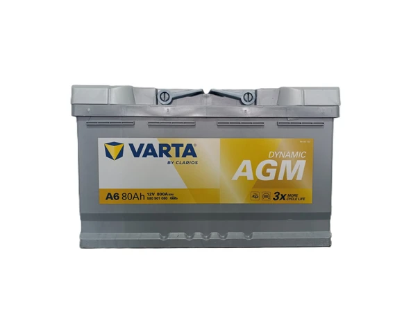 VARTA 80 AH. 800A (EN) START STOP AGM (ÜRETİM TARİHİ:2026) ürün görseli 1