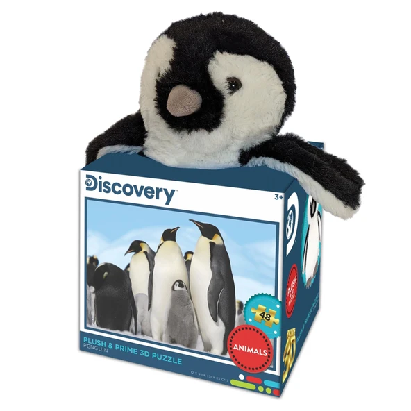 Prime 3D - Penguen Pelüş ve Selfie 48 Parça Puzzle 15809 ürün görseli 1