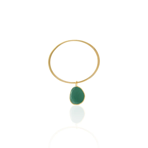 Kadir Jewellery 22 Ayar Altın Kaplama Zirkon Taşlı Ayarlanabilir Vintage Bilezik ürün görseli 1