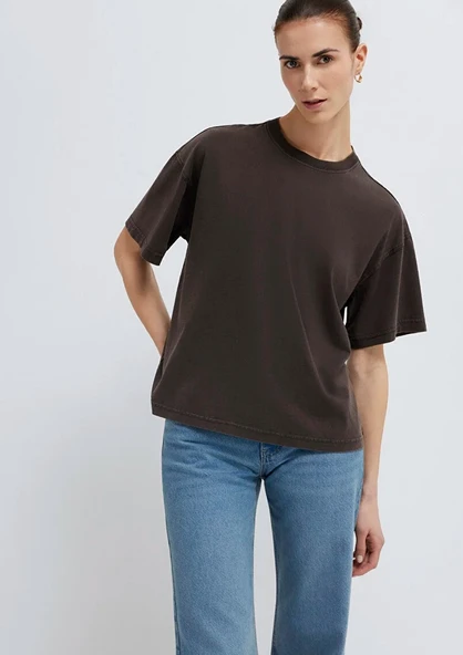Mavi M1614313 Mavi Basic Tişört T-Shirt Kadın Tişört - Resim 4
