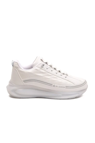 Beyaz Memory Foam Lastik Bağcıklı Erkek Sneaker ürün görseli 1