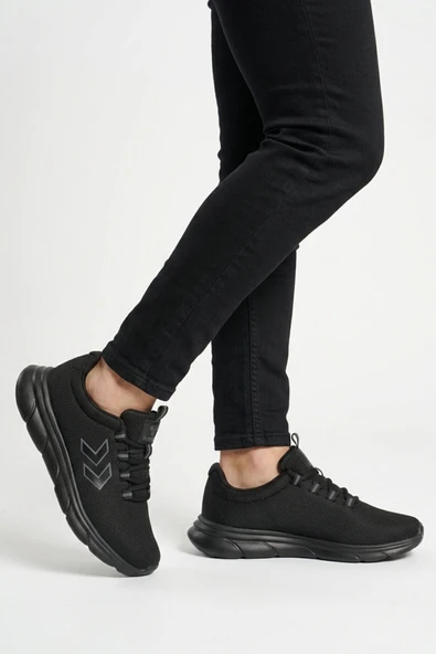 Siyah Siyah Fileli Unisex Spor Ayakkabı ürün görseli 1
