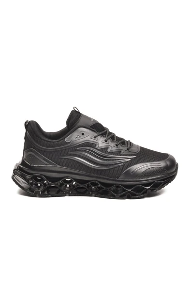 Siyah Memory Foam Bağcıklı Erkek Sneaker ürün görseli 1