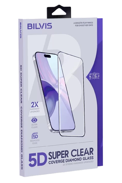 Newface Apple iPhone 15 Pro Max Bilvis 5D Super Clear Diamond Cam Ekran Koruyucu ürün görseli 1