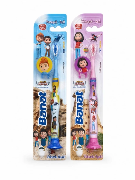 Aslan Hürkuş Lisanslı Çocuk Diş Fırçası (2'li Set) ürün görseli 1