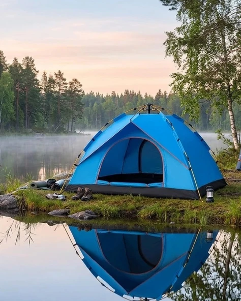 2 3 Kişilik Otomatik Kamp Çadırı Su Geçirmez Outdoor Pratik Kurulum ürün görseli 1
