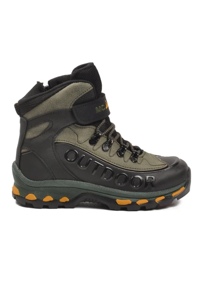 Siyah Haki Polarlı Fermuarlı Erkek Çocuk Outdoor Bot ürün görseli 1