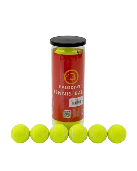 Dayanıklı Tenis Topu 6’lı Set Yüksek Zıplama Ve Uzun Ömür ürün görseli 1