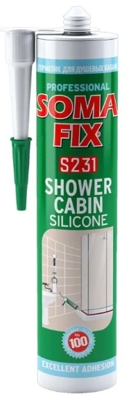 SOMA FİX DUŞA KABİN SİLİKONU 280ml  S231 - BEYAZ ürün görseli 1
