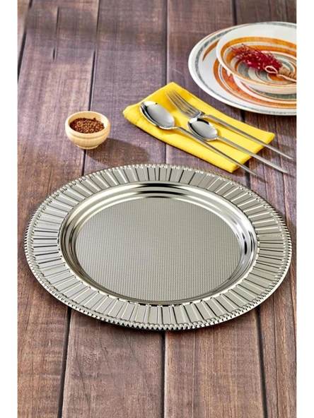 Cooker Gümüş Renk Metal Supla 33 cm ürün görseli 1
