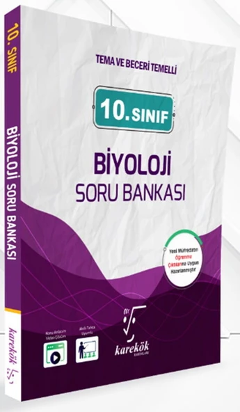 Karekök Yayınları 10. Sınıf Biyoloji Soru Bankası ürün görseli 1