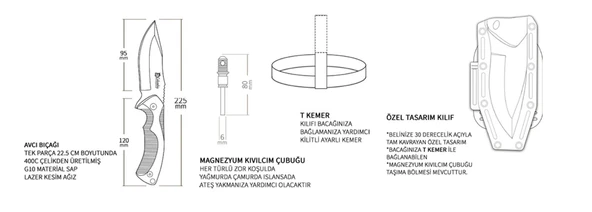 Company Tnt-1020-a Kamp Bıçağı - Resim 5