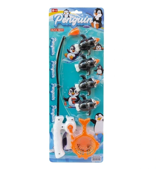 Oyuncak Mıknatıslı Penguen Yakalama Olta Seti – 6 Parça Eğitici Balık Tutma Oyunu, Mıknatıslı Olta ürün görseli 1