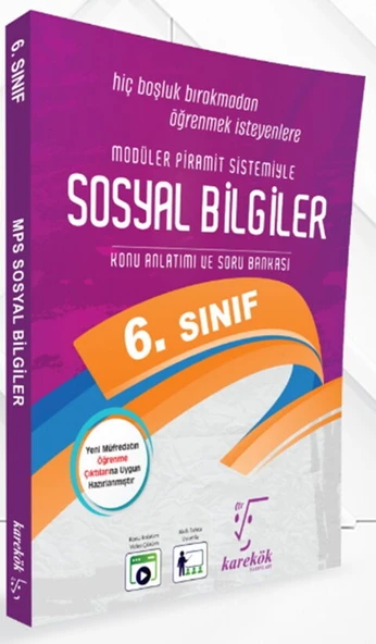 Karekök Yayınları 6. Sınıf Sosyal Bilgiler MPS Konu Anlatımı ve Soru Çözümü ürün görseli 1