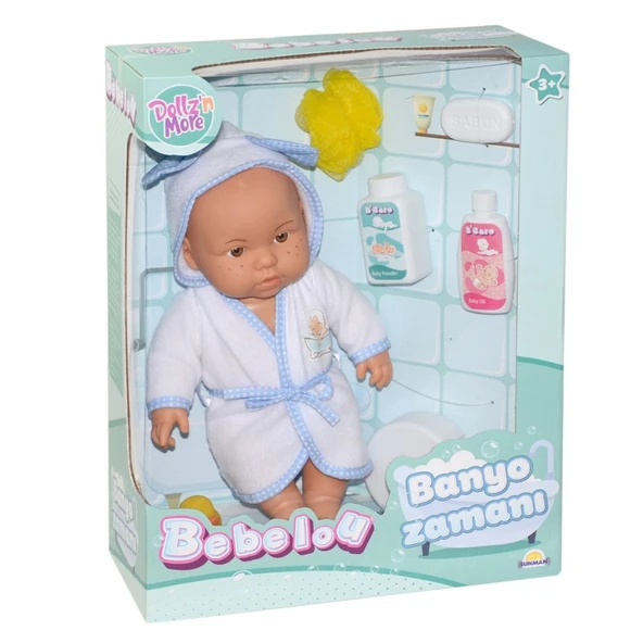 030031 NessiWorldman, Bebelou Banyo Zamanı Bebek Seti, 35 cm / +3 yaş ürün görseli 1