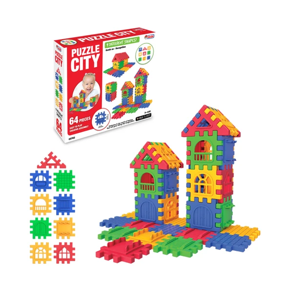 03702 Puzzle City 64 Parça - Resim 2