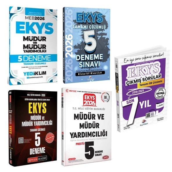 2026 MEB EKYS Müdür ve Müdür Yardımcılığı Süper Deneme ve Çıkmış Sorular Seti ürün görseli 1