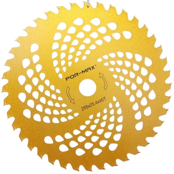 Por-Max Elmas Tırpan Bıçağı Turuncu 255x2.0x25.4mm 40Diş ürün görseli 1