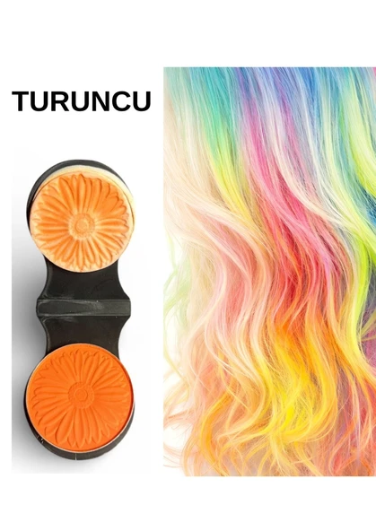 Turuncu Saç Boyama Tebeşiri ürün görseli 1