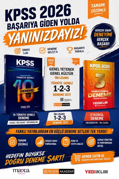 KPSS Genel Yetenek Genel Kültür Türkiye Geneli 10 Deneme Karma Yayınlar Süper Set ürün görseli 1