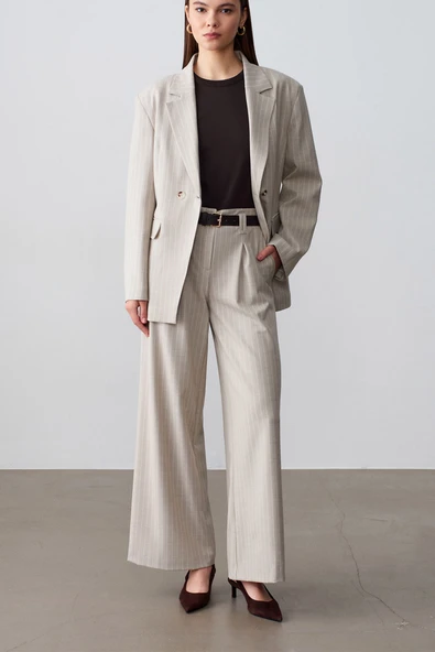 60803 DİLVİN YAN DÜĞMELİ BLAZER CEKET ürün görseli 1