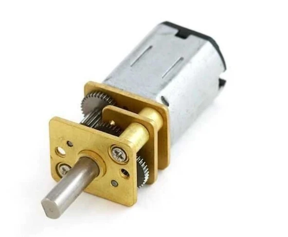 6V 12mm 1000RPM Redüktörlü DC Motor ürün görseli 1