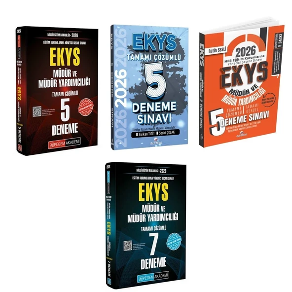 Pegem 2026 MEB EKYS Müdür ve Müdür Yardımcılığı + Dizgi MEB EKYS Müdür ve Müdür Yardımcılığı Deneme Seti ürün görseli 1