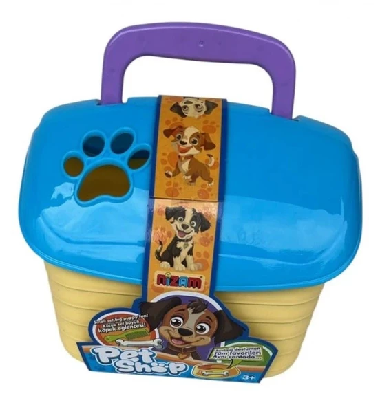 Oyuncak Aksesuarlı Köpek Kulübesi – Mini Köpek Figürlü, Dayanıklı Plastik Kulübe 20x20 cm ürün görseli 1