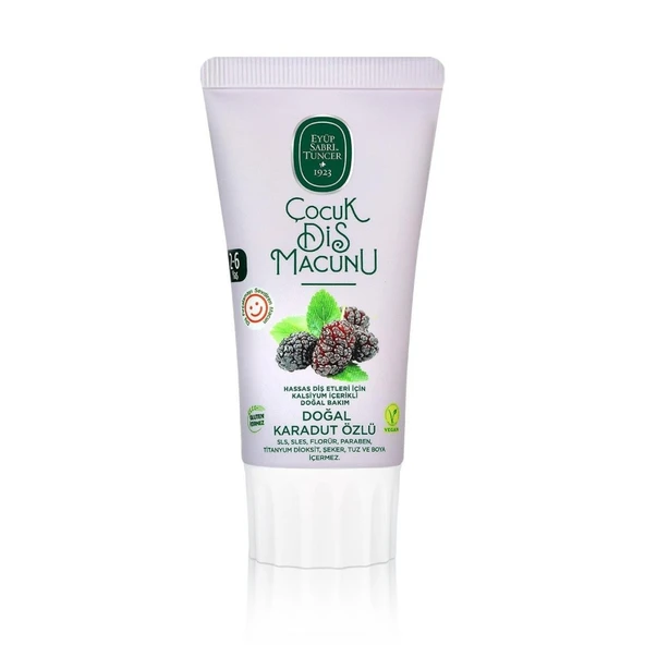 Doğal Karadut Özlü Diş Macunu 2-6 Yaş 60 ml ürün görseli 1